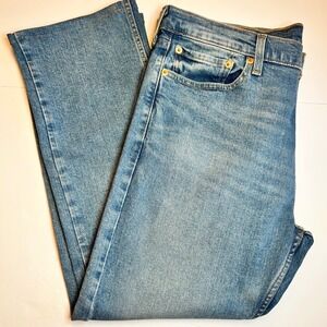 Levi Strauss 513 Mens Light Wash Slim Straight Jeans Size 36x30 *(Actual 36x26)